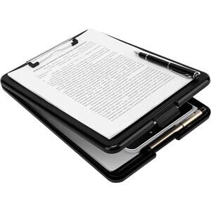 🔥Universal Storage Clipboard 1/2" Capacity 8 1/2 x 11 1 Compartment Black NWT🔥